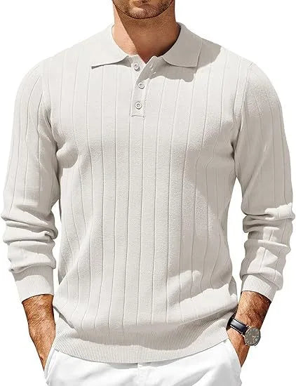 Osmere - Men's Ribbed Knit Sweater Everyday Layering — view 8 of 10