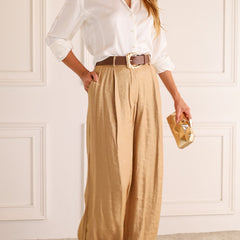 Palazera - Wide Leg Palazzo Trousers Office And Evening Wear — view 4 of 8