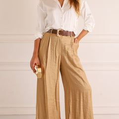 Palazera - Wide Leg Palazzo Trousers Office And Evening Wear — view 7 of 8