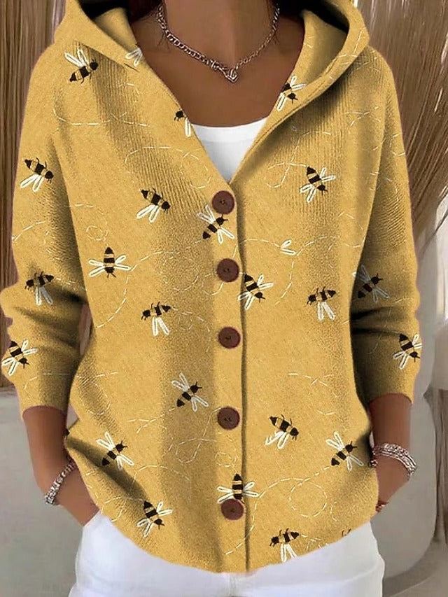 Paloway - Hooded Button Front Cardigan Everyday Layering — view 2 of 6
