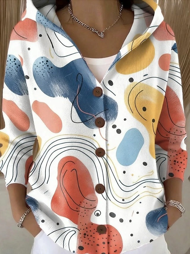 Paloway - Hooded Button Front Cardigan Everyday Layering — view 3 of 6