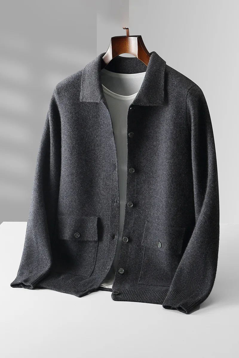 Callister - Men's Wool Cardigan Cold Weather Layering — view 8 of 10
