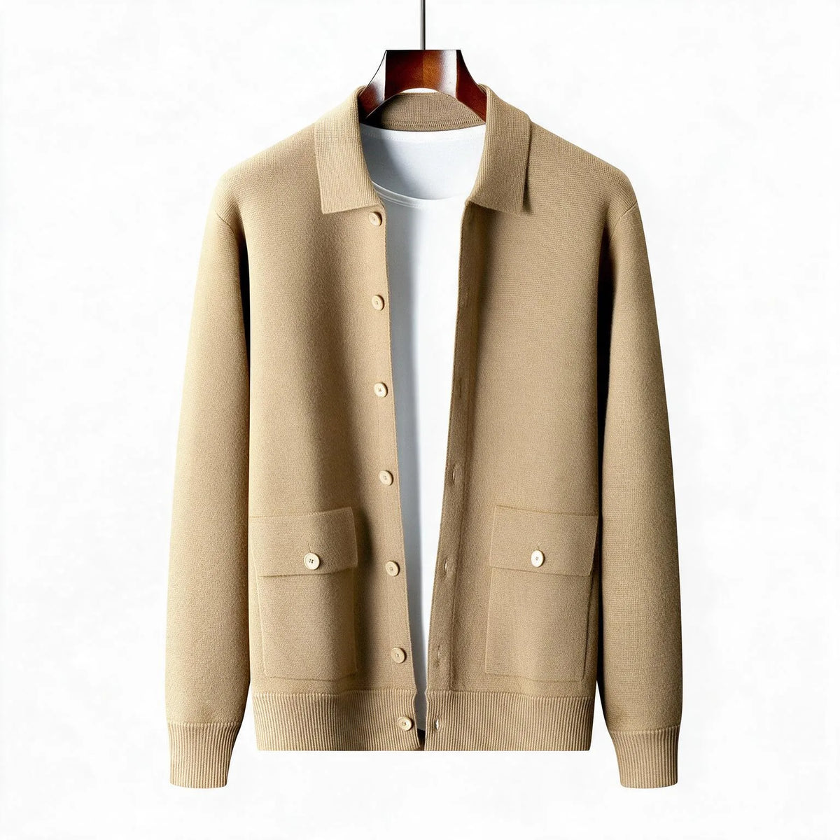Callister - Men's Wool Cardigan Cold Weather Layering