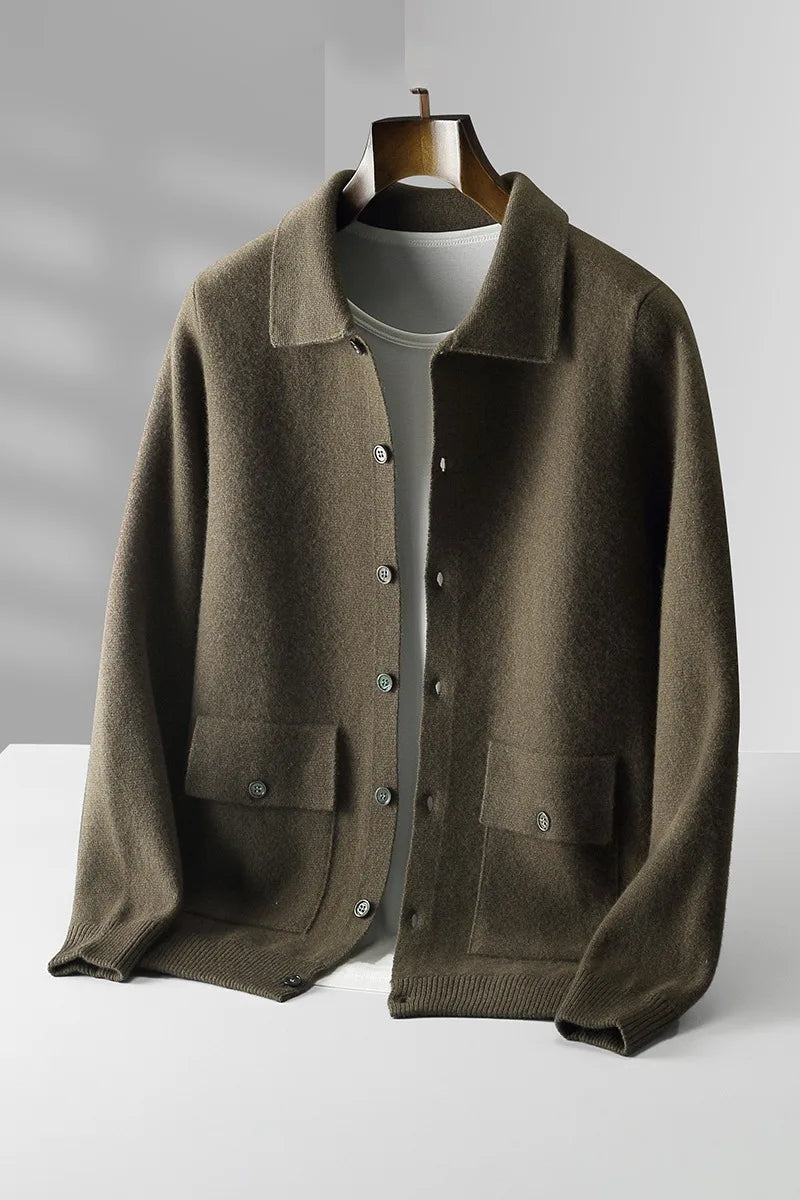 Callister - Men's Wool Cardigan Cold Weather Layering — view 6 of 10