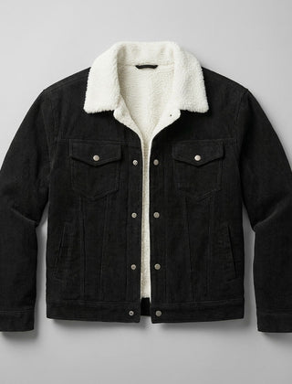 Rangefield - Sherpa Lined Corduroy Trucker Jacket Cold Weather — view 3 of 10