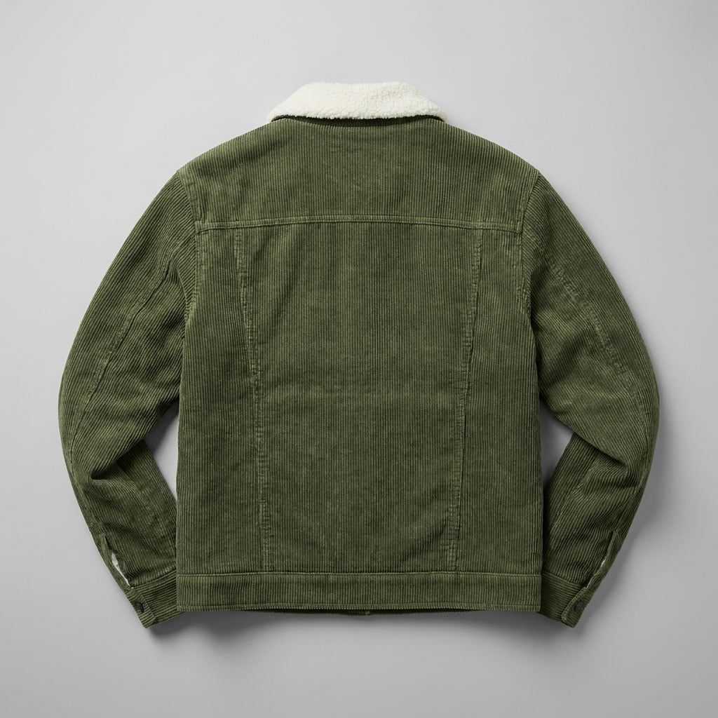 Rangefield - Sherpa Lined Corduroy Trucker Jacket Cold Weather — view 6 of 10
