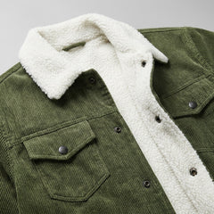 Rangefield - Sherpa Lined Corduroy Trucker Jacket Cold Weather — view 7 of 10
