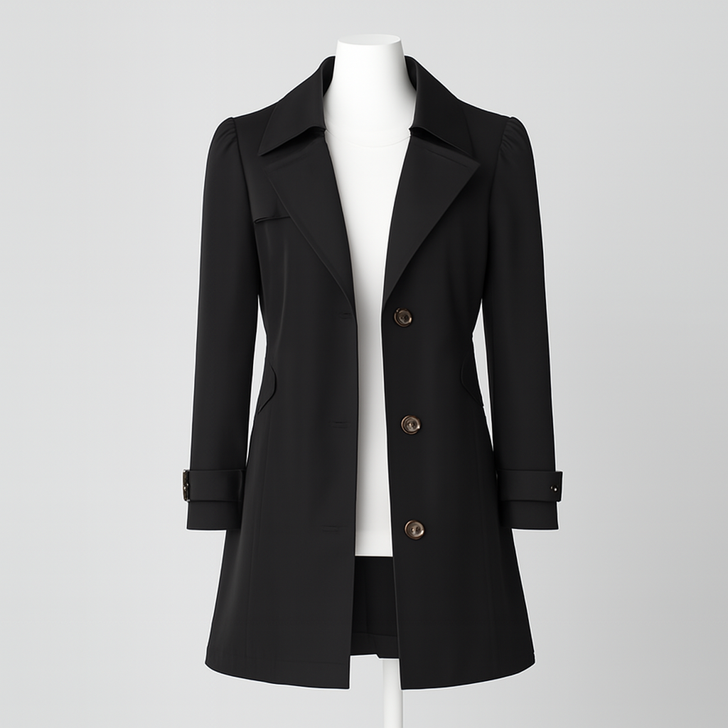 Rivelle - Belted Trench Coat For Transitional Season Dressing