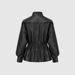 Rovenna - Notch Lapel Leather Biker Jacket Work To Weekend — view 10 of 10