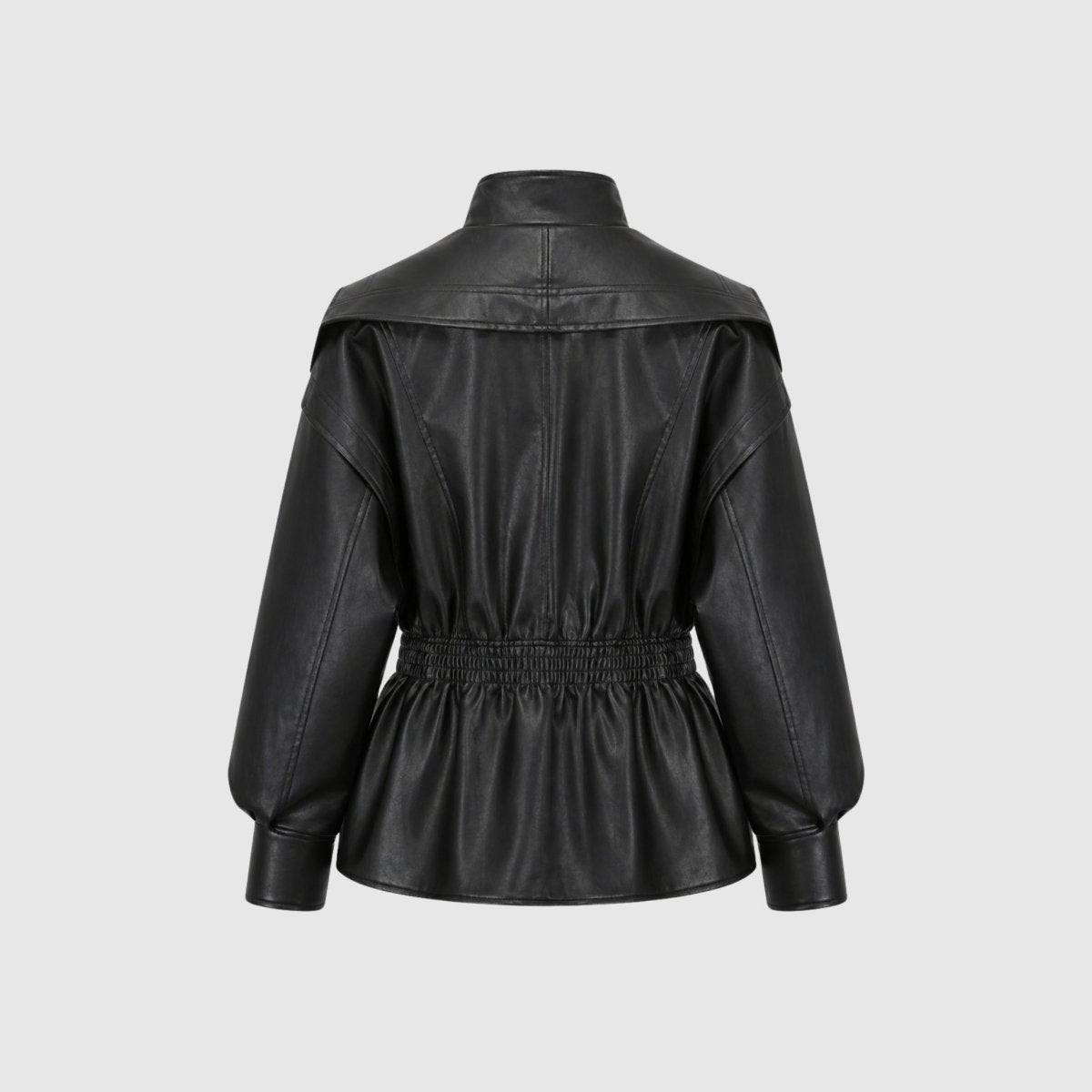 Rovenna - Notch Lapel Leather Biker Jacket Work To Weekend — view 10 of 10