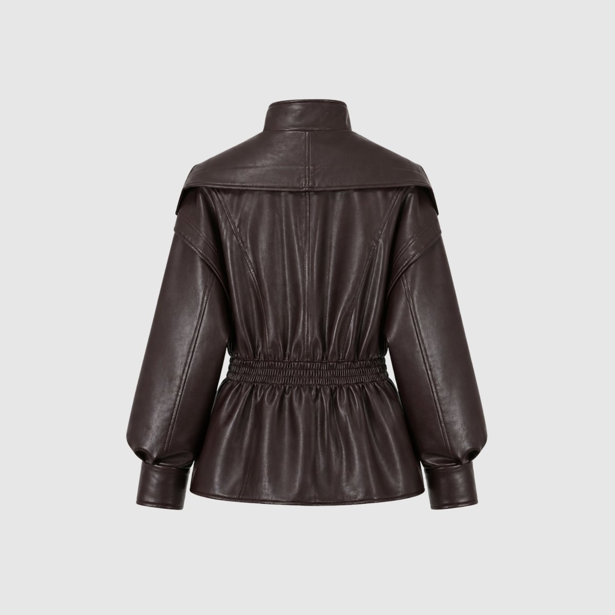 Rovenna - Notch Lapel Leather Biker Jacket Work To Weekend — view 8 of 10