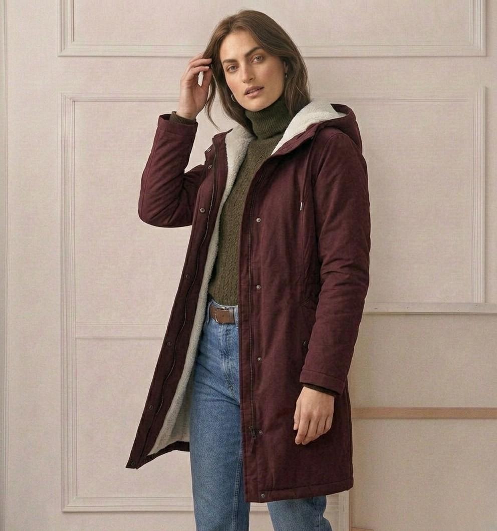 Rowanmere - Long Hooded Winter Coat Cold Weather Outdoors — view 8 of 10