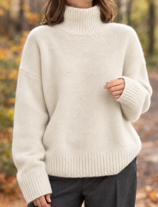 Sablene - Turtleneck Sweater Relaxed Fit Everyday Wear — view 3 of 6