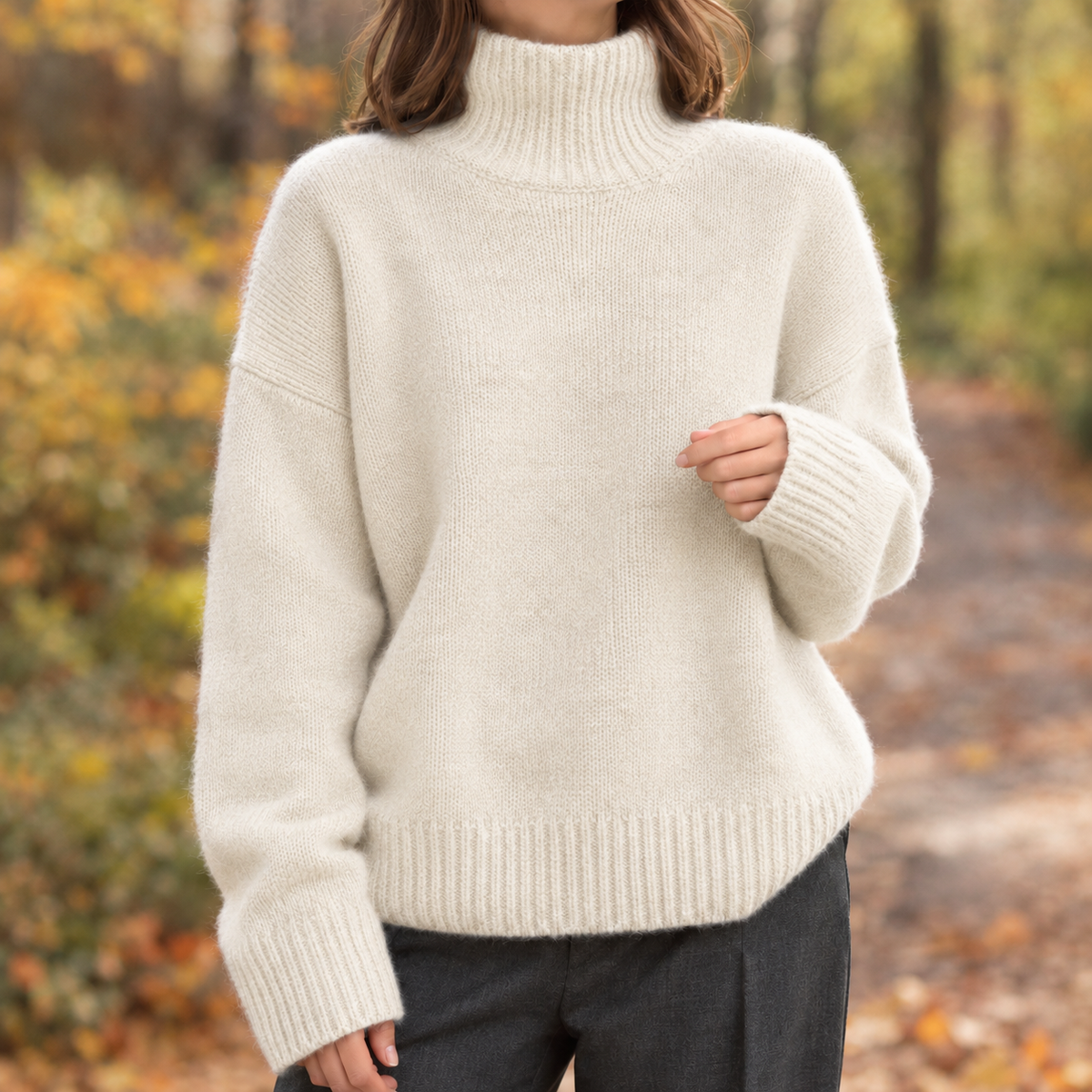 Sablene - Turtleneck Sweater Relaxed Fit Everyday Wear — view 3 of 6