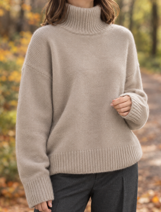 Sablene - Turtleneck Sweater Relaxed Fit Everyday Wear — view 4 of 6