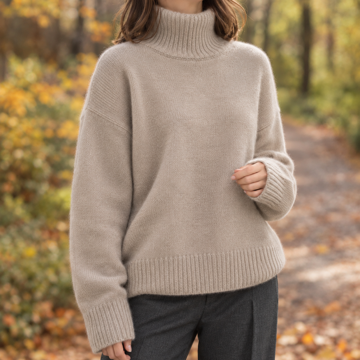 Sablene - Turtleneck Sweater Relaxed Fit Everyday Wear — view 4 of 6