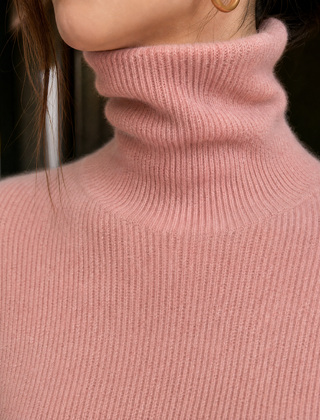 Sarenne - Fine Ribbed Turtleneck Sweater Everyday Wear — view 2 of 7