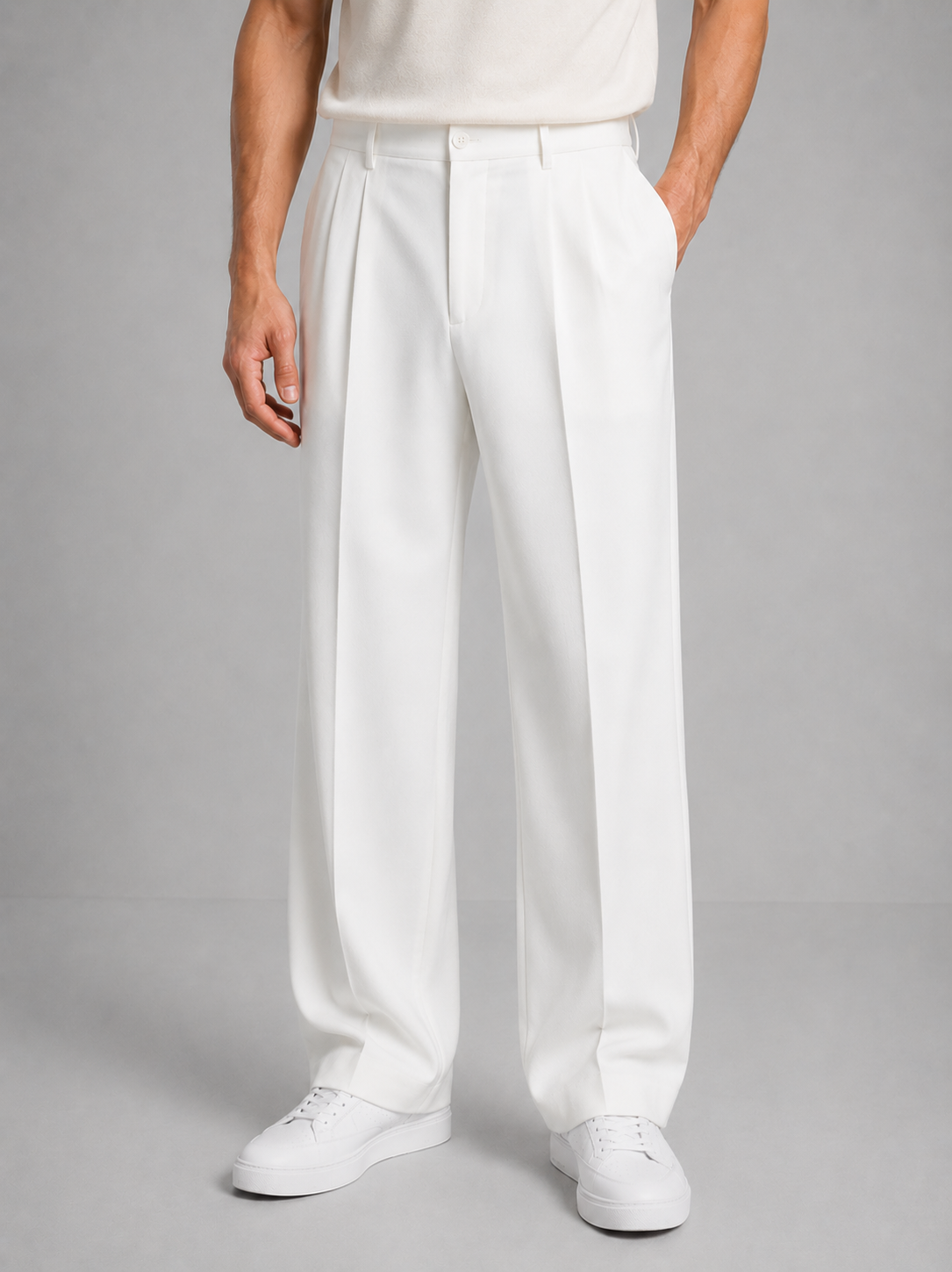 Sartoro - Pleated Front Trousers For Office And Weekend Wear — view 6 of 6