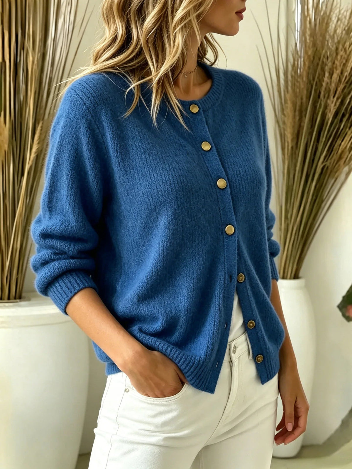 Selvane - Ribbed Knit Cardigan Everyday Layering — view 5 of 10