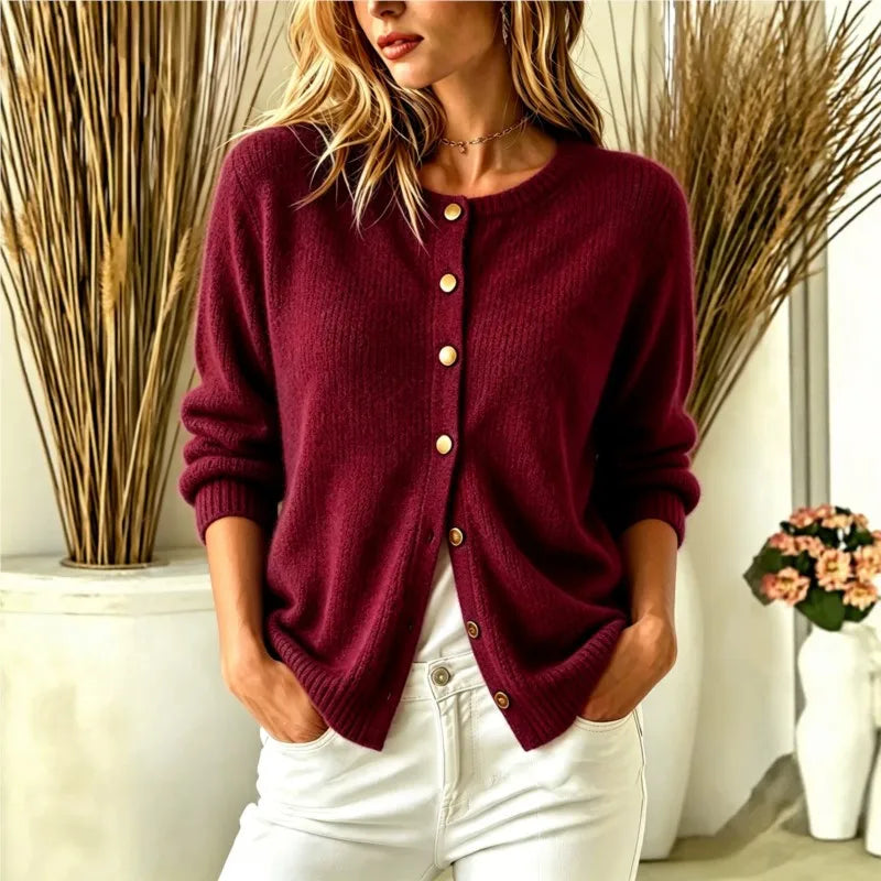 Selvane - Ribbed Knit Cardigan Everyday Layering — view 9 of 10
