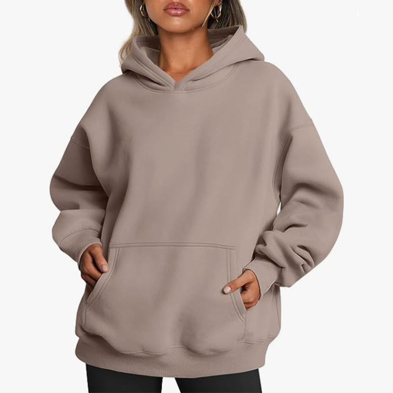 Marlowick - Oversized Long Sleeve Hoodie Everyday Layering — view 9 of 10