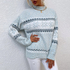 Snowmere - Snowflake Pattern Knit Sweater Winter Wardrobe Staple — view 2 of 4