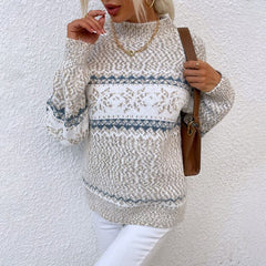 Snowmere - Snowflake Pattern Knit Sweater Winter Wardrobe Staple — view 4 of 4