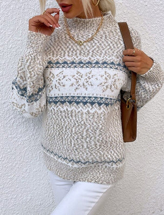 Snowmere - Snowflake Pattern Knit Sweater Winter Wardrobe Staple — view 4 of 4
