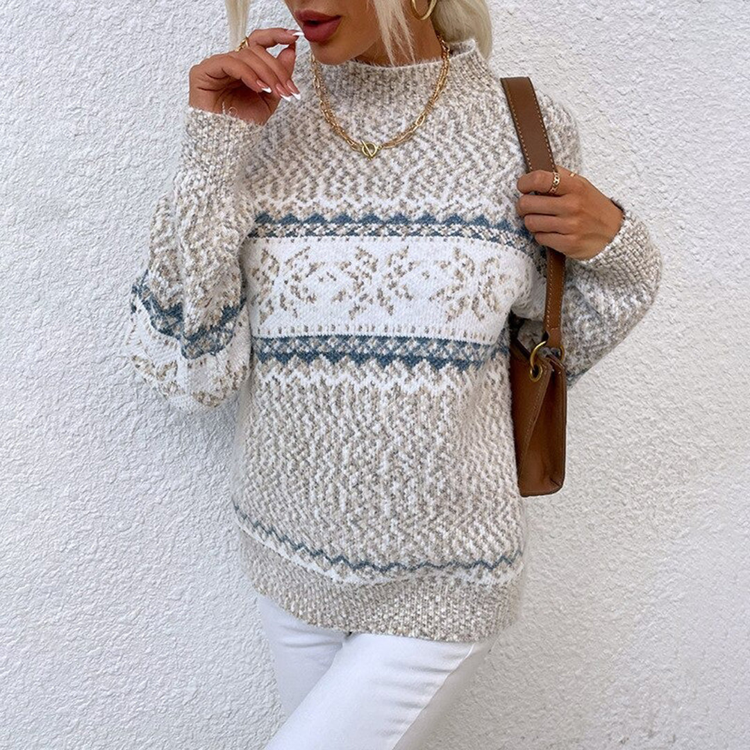 Snowmere - Snowflake Pattern Knit Sweater Winter Wardrobe Staple — view 4 of 4