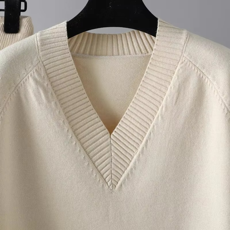 Softira - Knitted V Neck Two Piece Set Cold Weather Wear — view 8 of 8