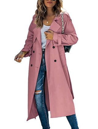 Solenne - Long Trench Coat Spring Autumn Layering — view 2 of 6