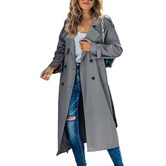 Solenne - Long Trench Coat Spring Autumn Layering — view 4 of 6