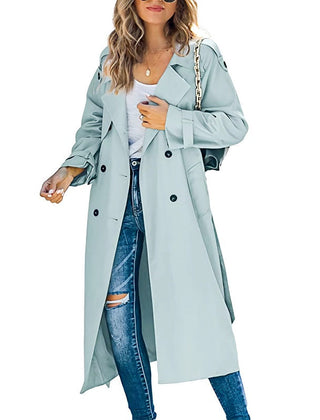 Solenne - Long Trench Coat Spring Autumn Layering — view 5 of 6