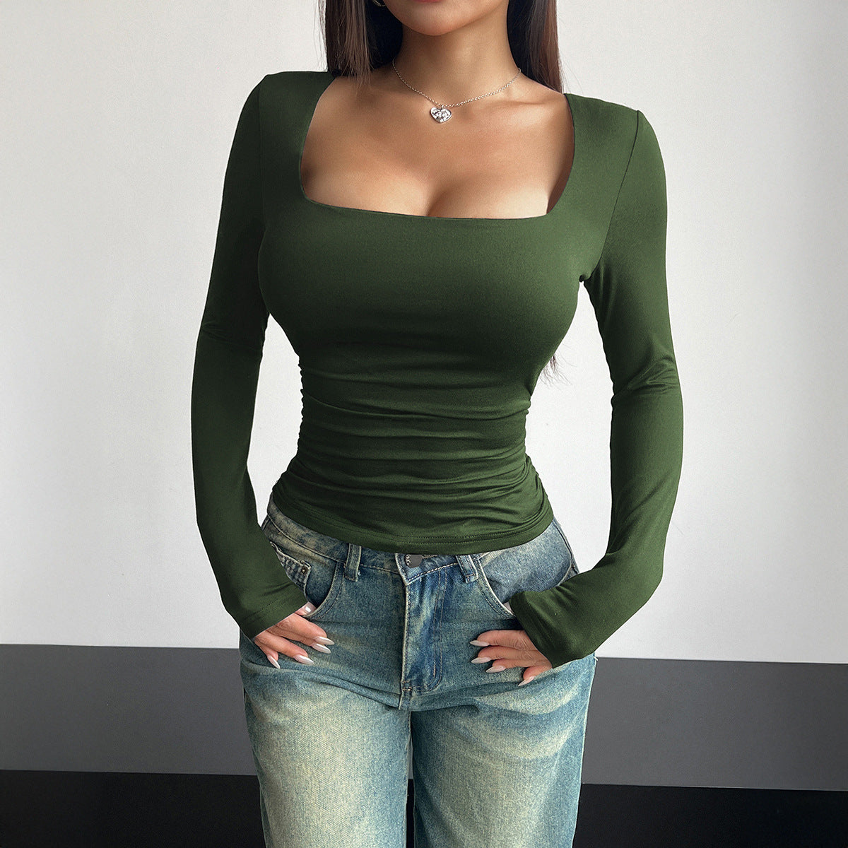Solvette - Square Neck Slim Fit Top — view 9 of 10