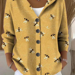 Sylvenne - Hooded Button Front Cardigan Everyday Layering — view 2 of 6