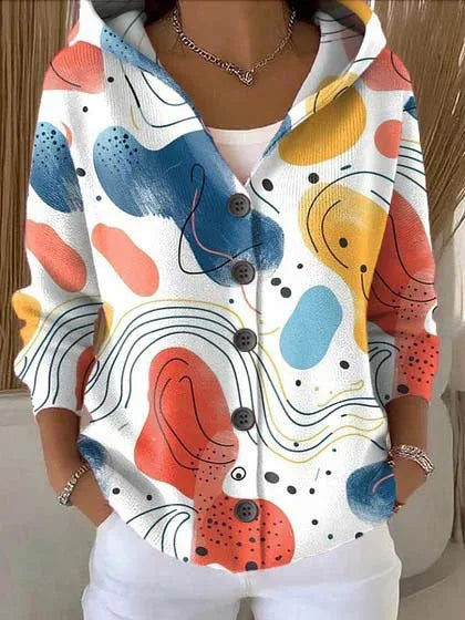 Sylvenne - Hooded Button Front Cardigan Everyday Layering — view 3 of 6