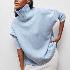Tavelle - Turtleneck Knit Sweater Cold Weather Layering — view 2 of 9