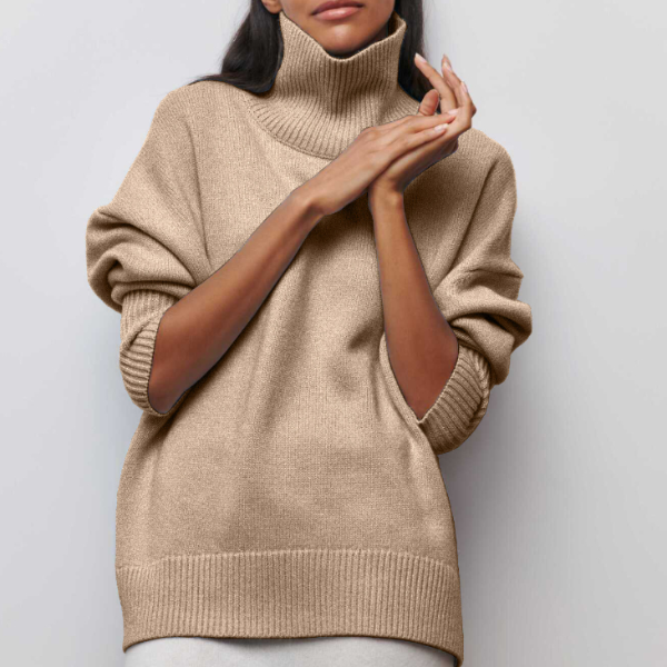 Tavelle - Turtleneck Knit Sweater Cold Weather Layering — view 4 of 9
