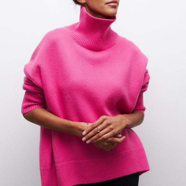 Tavelle - Turtleneck Knit Sweater Cold Weather Layering — view 5 of 9