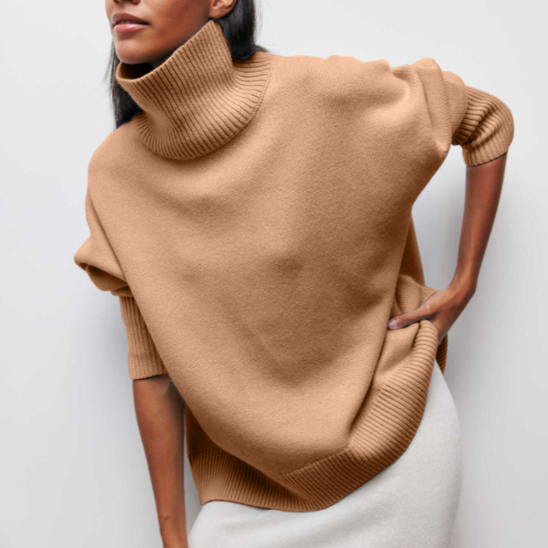 Tavelle - Turtleneck Knit Sweater Cold Weather Layering — view 6 of 9