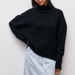 Tavelle - Turtleneck Knit Sweater Cold Weather Layering — view 8 of 9