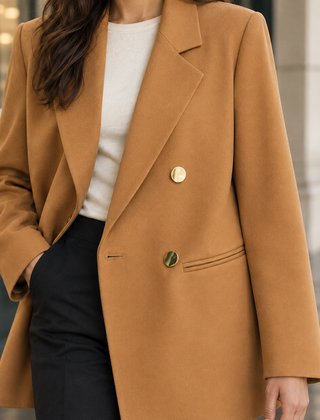 Tessora - Tailored Longline Jacket Cool Weather Layering — view 2 of 3