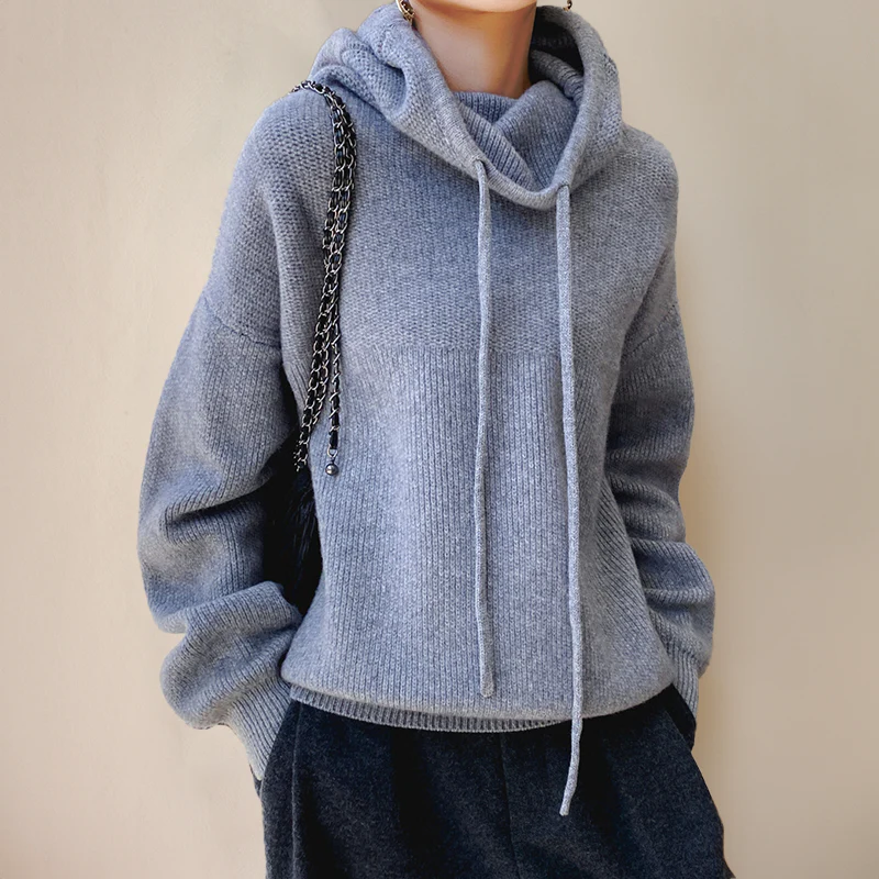 Thermelle - Wool Turtleneck Sweater Cold Weather Layering — view 2 of 6
