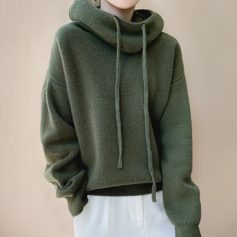 Thermelle - Wool Turtleneck Sweater Cold Weather Layering — view 5 of 6