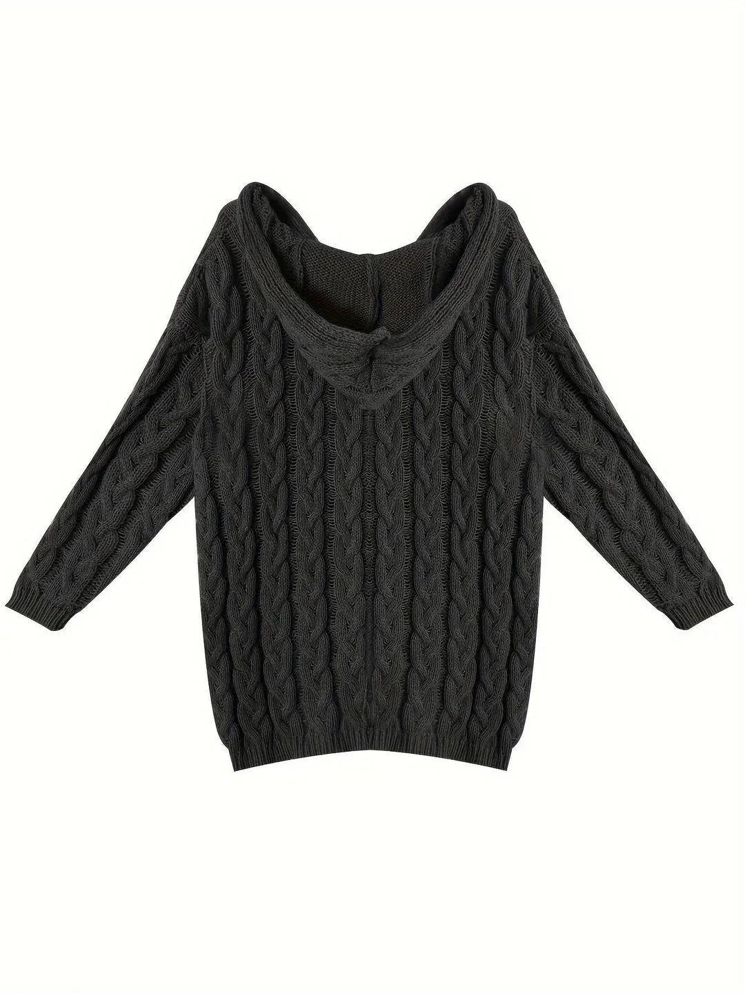 Thistlewick - Hooded Cable Knit Pullover For Everyday Layering — view 5 of 6