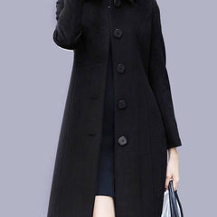 Vaeline - Womens Wool Blend Pea Coat Winter Layering