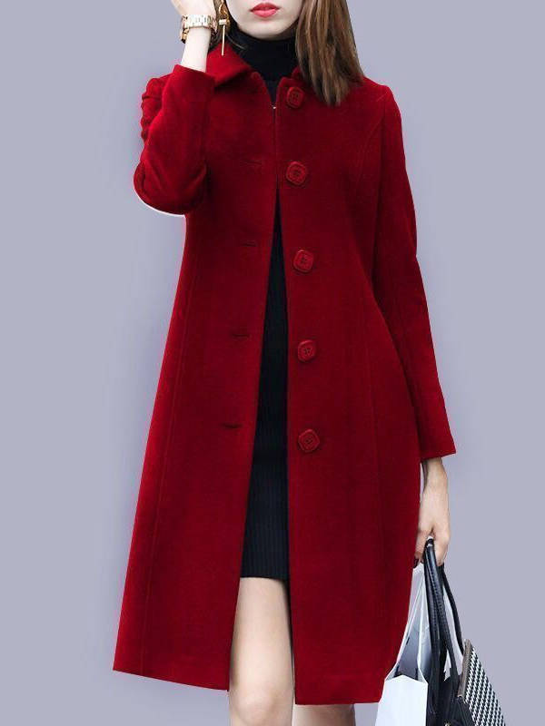 Vaeline - Womens Wool Blend Pea Coat Winter Layering — view 6 of 6