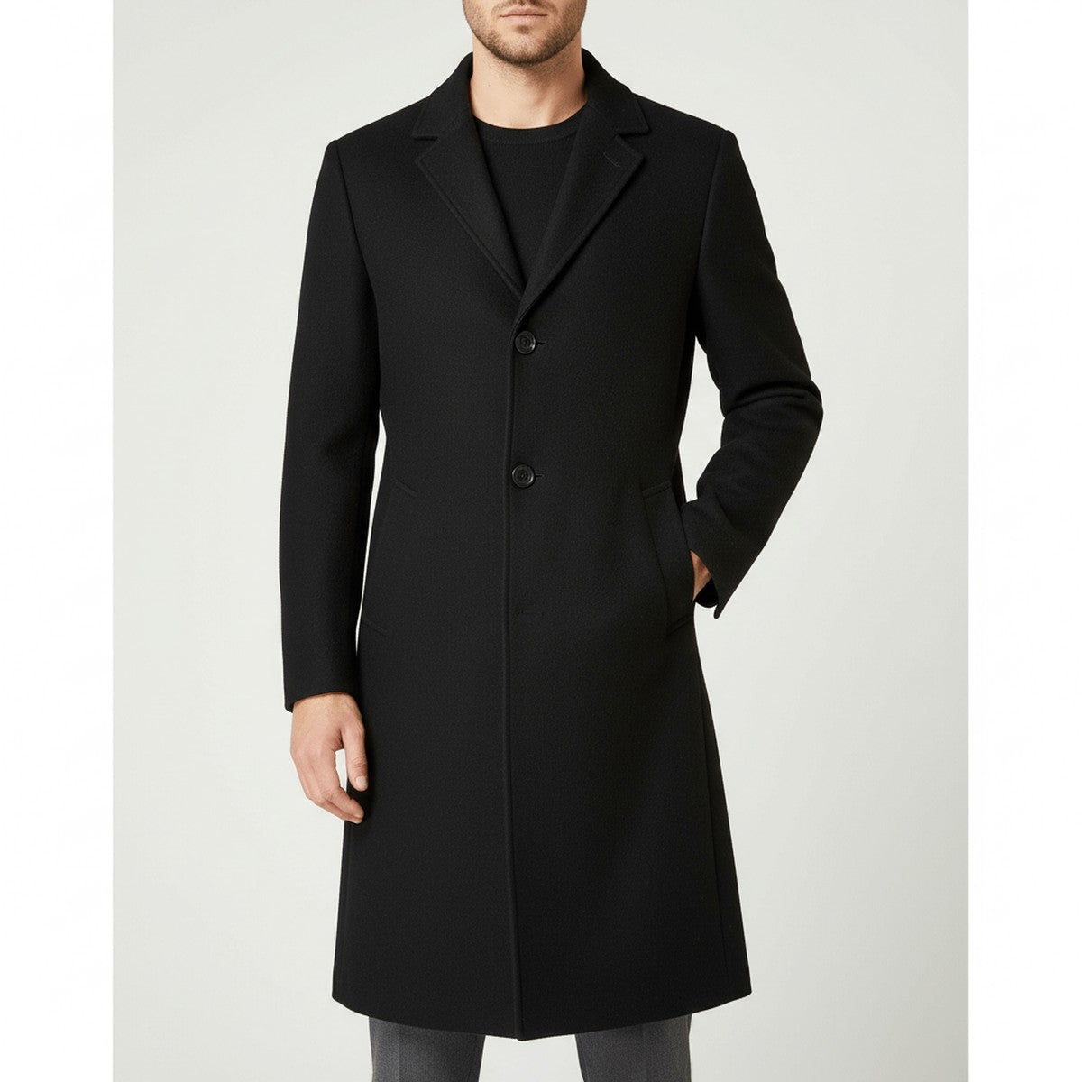 Vastara - Double Breasted Wool Overcoat For Winter — view 3 of 5