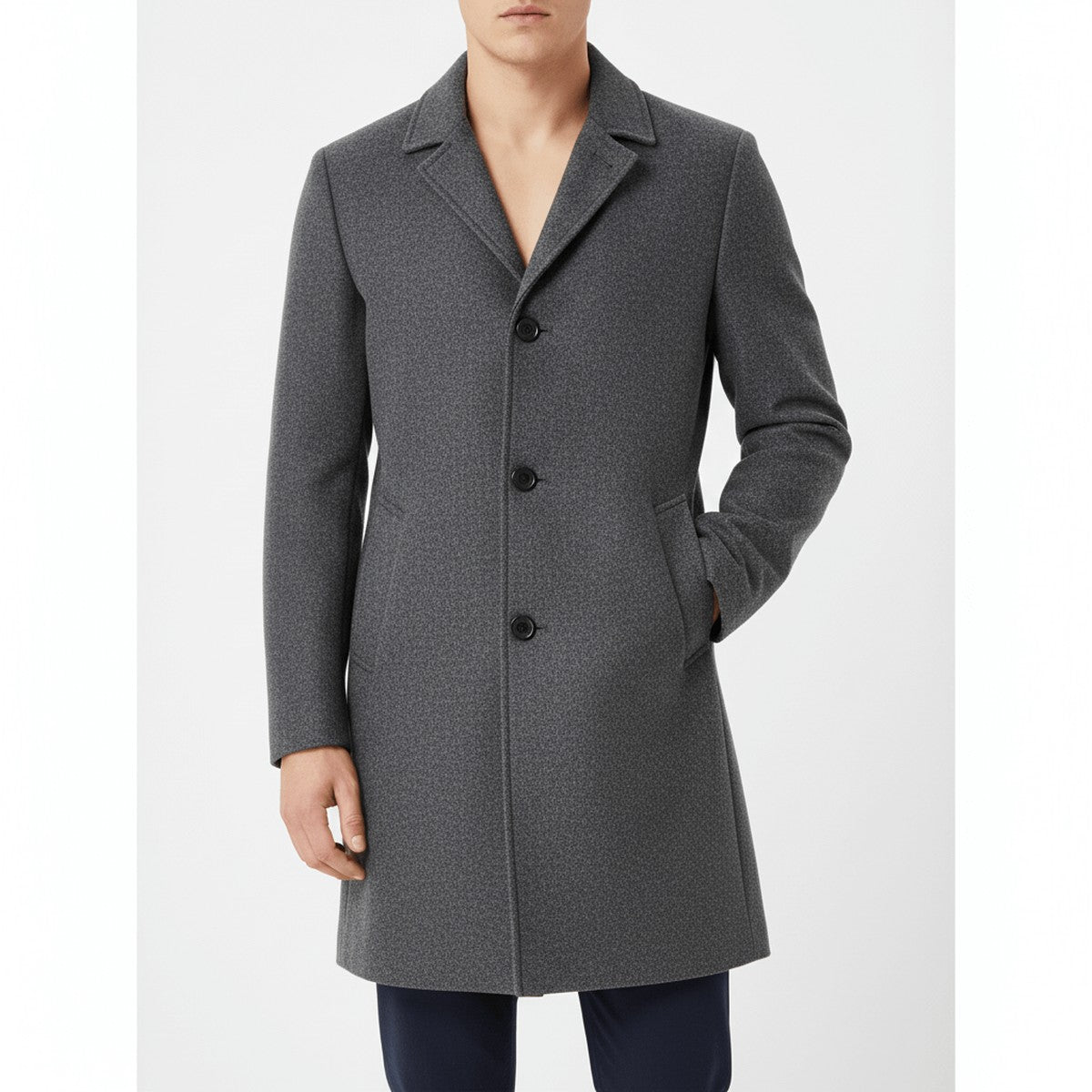 Vastara - Double Breasted Wool Overcoat For Winter — view 4 of 5