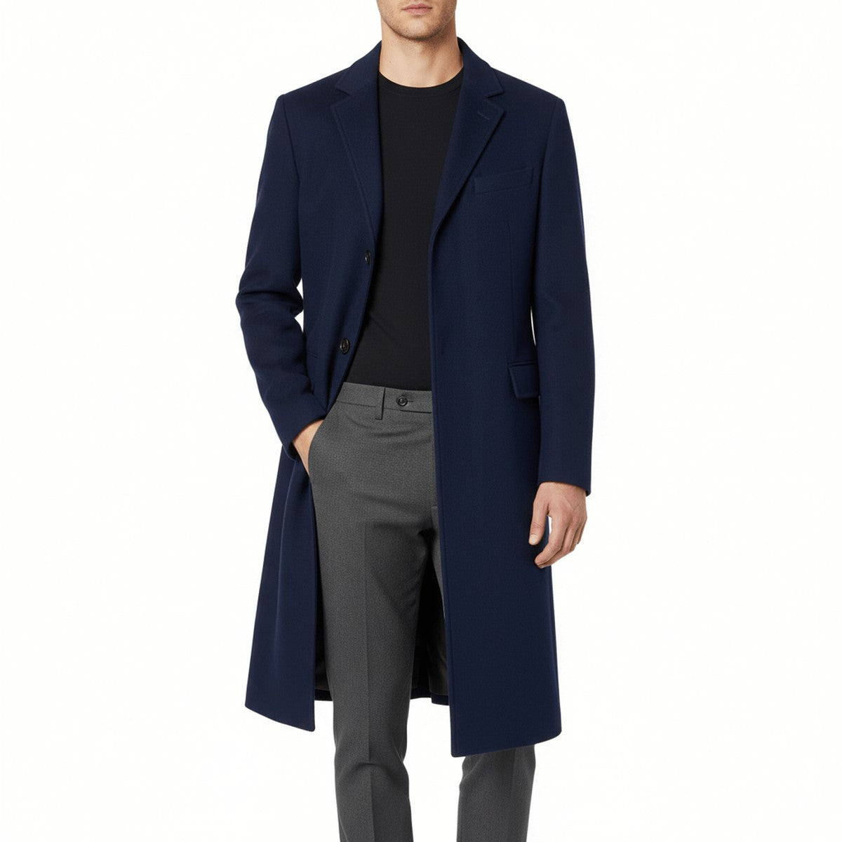 Vastara - Double Breasted Wool Overcoat For Winter — view 5 of 5